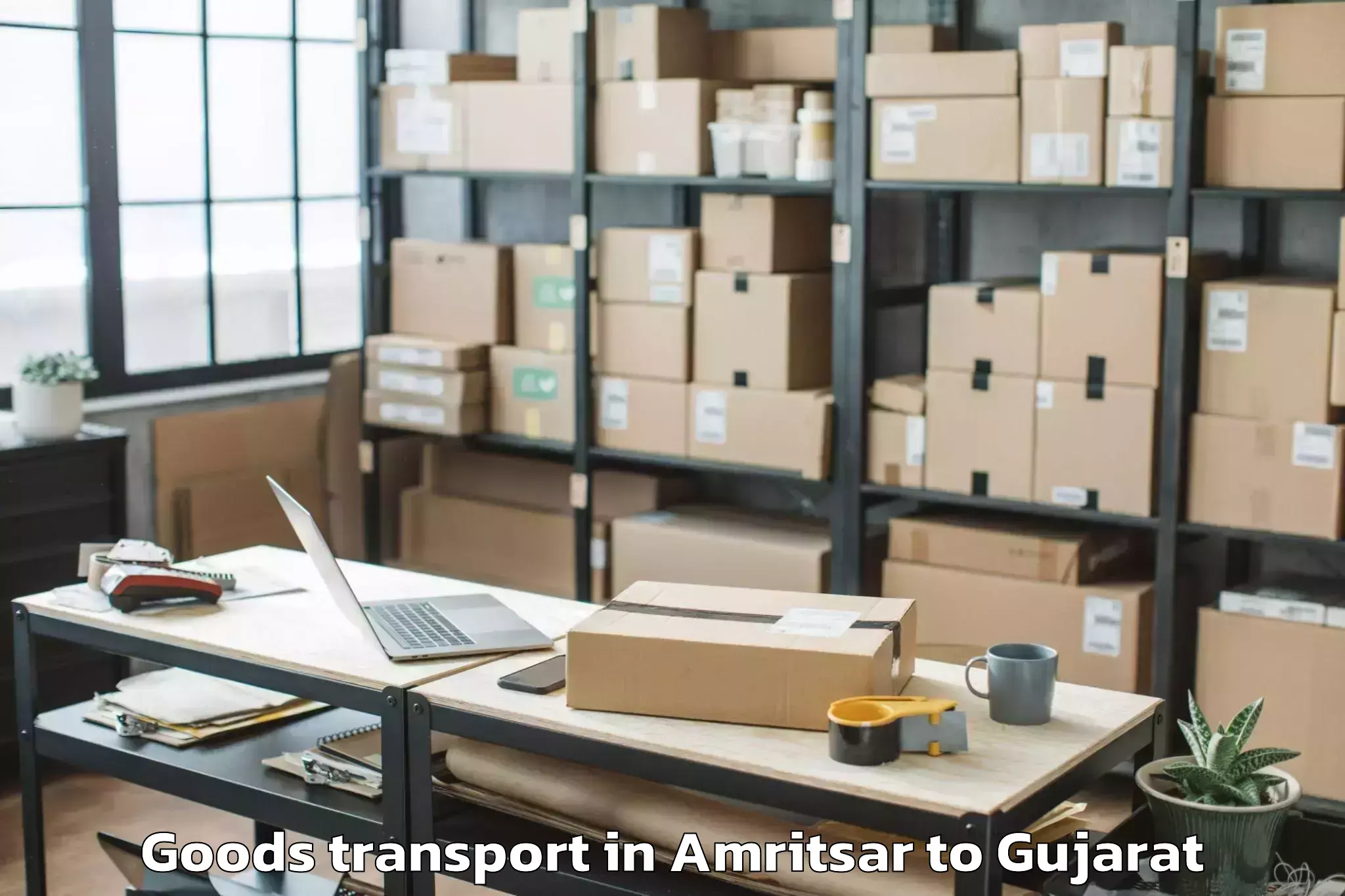 Trusted Amritsar to Vaghodia Goods Transport